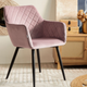 Krzesło do kuchni i salonu HOMLA SHELTON 56 x 60 x 84 cm Pink (5904183860497) - obraz 7