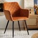 Krzesło do kuchni i salonu HOMLA SHELTON 56 x 60 x 84 cm Orange (5904183860534) - obraz 7