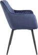 Krzesło do kuchni i salonu HOMLA SHELTON 56 x 60 x 84 cm Blue (5904183860558) - obraz 3