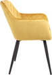 Krzesło do kuchni i salonu HOMLA SHELTON 56 x 60 x 84 cm Yellow (5904183860565) - obraz 3