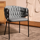 Krzesło do kuchni i salonu HOMLA MERLE 57 x 59 x 78 cm Dark Grey (5904183855493) - obraz 7