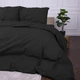 Комплект постельного белья MirSon семейный 143x210 см х 2 шт 17-0611 Stripe Black Ranforce Elite (2200008200176) - изображение 6