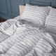 Комплект постельного белья MirSon Семейный 2х143х210 17-0600 Stripe White Gray Бязь (2200008048105) - изображение 4