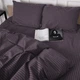 Комплект постельного белья MirSon Семейный 2х143х210 17-0603 Stripe Violet Бязь (2200008051129) - изображение 5