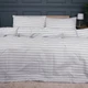 Комплект постільної білизни MirSon Сімейний 2х143х210 Ranforce Elite 17-0600 Stripe White Gray Ранфорс (2200008048600) - зображення 2