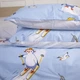 Комплект постельного белья MirSon семейный 143x210 см х 2 шт 17-0619 Funny penguins Ranforce Elite (2200008193676) - изображение 3