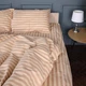Комплект постельного белья MirSon Двуспальный 175х210 см 17-0610&nbsp;Stripe&nbsp;Light&nbsp;Brown Бязь (2200008199128) - изображение 5