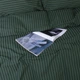 Комплект постільної білизни MirSon Ranforce Elite Двоспальний 175х210 см 17-0612 Stripe Emerald Ранфорс (2200008201234) - зображення 7