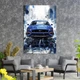 Картина на холсте Синий автомобиль Mustang 120x80 см (129ML_XL) - изображение 2