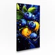 Картина на холсте Натюрморт с синими и жёлтыми ягодами 160x80 см (47ML_XL) - изображение 1