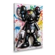 Картина на полотні Чорна іграшка Kaws із пістолетом 120x80 см (241ML_XL) - зображення 1