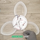 LED люстра Ardero AL6153 ARD 38W SOFI 3230Lm 5000K лепестковая белая (светильник без пульта) Ø540х70мм - изображение 3