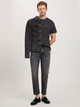 Футболка бавовняна довга чоловіча Cross Jeans 16052-021 S Антрацит (8697319727524) - зображення 3