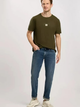 Футболка бавовняна довга чоловіча Cross Jeans 16054-002 XL Хакі (8697319727807) - зображення 3