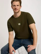 Футболка бавовняна довга чоловіча Cross Jeans 16054-002 XL Хакі (8697319727807) - зображення 4