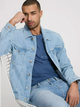 Футболка бавовняна довга чоловіча Cross Jeans 16055-005 S Синя (8697319727876) - зображення 3