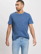 Футболка бавовняна довга чоловіча Cross Jeans 16055-005 XL Синя (8697319727906) - зображення 1