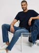 Футболка бавовняна довга чоловіча Cross Jeans 16056-001 M Темно-синя (8697319727982) - зображення 4