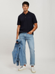 Поло довге чоловіче Cross Jeans 16087-001 2XL Темно-синє (8697319729115) - зображення 3