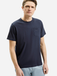 Футболка бавовняна довга чоловіча Cross Jeans 16107-001 2XL Темно-синя (8697319730012) - зображення 1