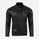 Куртка шкіряна чоловіча Cross Jeans 40231-020 XL Чорна (8697319051032) - зображення 5