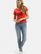 T-shirt damski bawełniany Cross Jeans 55577-007 S Czerwony (3333333182554) - obraz 3