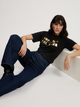 Футболка бавовняна жіноча Cross Jeans 56155-020 S Чорна (8697319731262) - зображення 4