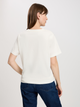 Футболка бавовняна жіноча Cross Jeans 56155-028 S Екрю (8697319731163) - зображення 2