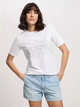 Футболка бавовняна жіноча Cross Jeans 56159-008 XS Біла (8697319731606) - зображення 1