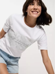T-shirt damski bawełniany Cross Jeans 56159-008 L Biały (8697319731637) - obraz 4