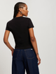 T-shirt damski bawełniany Cross Jeans 56160-020 M Czarny (8697319731729) - obraz 2