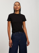 T-shirt damski bawełniany Cross Jeans 56160-020 XL Czarny (8697319731743) - obraz 1