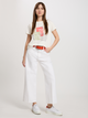 T-shirt damski bawełniany z nadrukiem Cross Jeans 56188-028 XS Ecru (8697319732702) - obraz 3