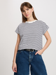 Футболка бавовняна жіноча Cross Jeans 56191-008 S Біла (8697319746990) - зображення 1