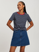 T-shirt damski bawełniany w paski Cross Jeans 56194-001 S Granatowy (8697319732863) - obraz 1