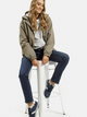 Kurtka wiatrówka damska z kapturem Cross Jeans 81274-002 M Khaki (8697319736267) - obraz 3