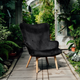 Fotel tapicerowany Homla MOSS 70 x 95 cm Black (5902869921364) - obraz 9