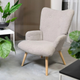Fotel tapicerowany Homla MOSS TEDDY BOUCLE 70 x 95 cm Beige (5904183828527) - obraz 6