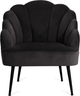 Fotel tapicerowany Homla ARIEL 65 x 71 x 76 cm Black (5904183851662) - obraz 2