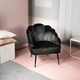 Fotel tapicerowany Homla ARIEL 65 x 71 x 76 cm Black (5904183851662) - obraz 5