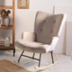 Fotel bujany Homla MOSS 72 x 73 x 92 cm Beige (5904183856742) - obraz 7