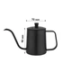 Чайник для заваривания кофе Choxila 11356 Black 350 мл с длинным носиком и крышкой нержавеющая сталь - изображение 5