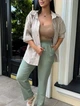 Стильна oversize сорочка на кнопках casual INNOE 300055-1, р. 50/52 Бежевий - изображение 2