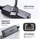 Сетевой адаптер UGREEN CM209 USB-A Gigabit Ethernet Adapter RJ45 1000mb/s - изображение 3