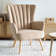 Fotel tapicerowany Homla MILLS 75 x 79 x 102 cm Beige (5904183859538) - obraz 7