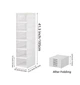 Пластиковая полка для обуви Shoe Rack на 6 уровней 25*34*105см - изображение 1