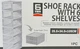 Пластиковая полка для обуви Shoe Rack на 6 уровней 25*34*105см - изображение 2