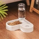 Миска для кошек и собак двойная Pet Love Bowl автопоилка на подставке с отделом для корма - изображение 2