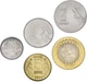 Набір монет Індія набір з 5 монет 2008-2009 UNC 50 пайса, 1, 2, 5, 10 рупій - зображення 1