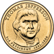 Монета США 1 доллар 2007 D «3-й Президент Томас Джефферсон» UNC (KM#403) - изображение 1